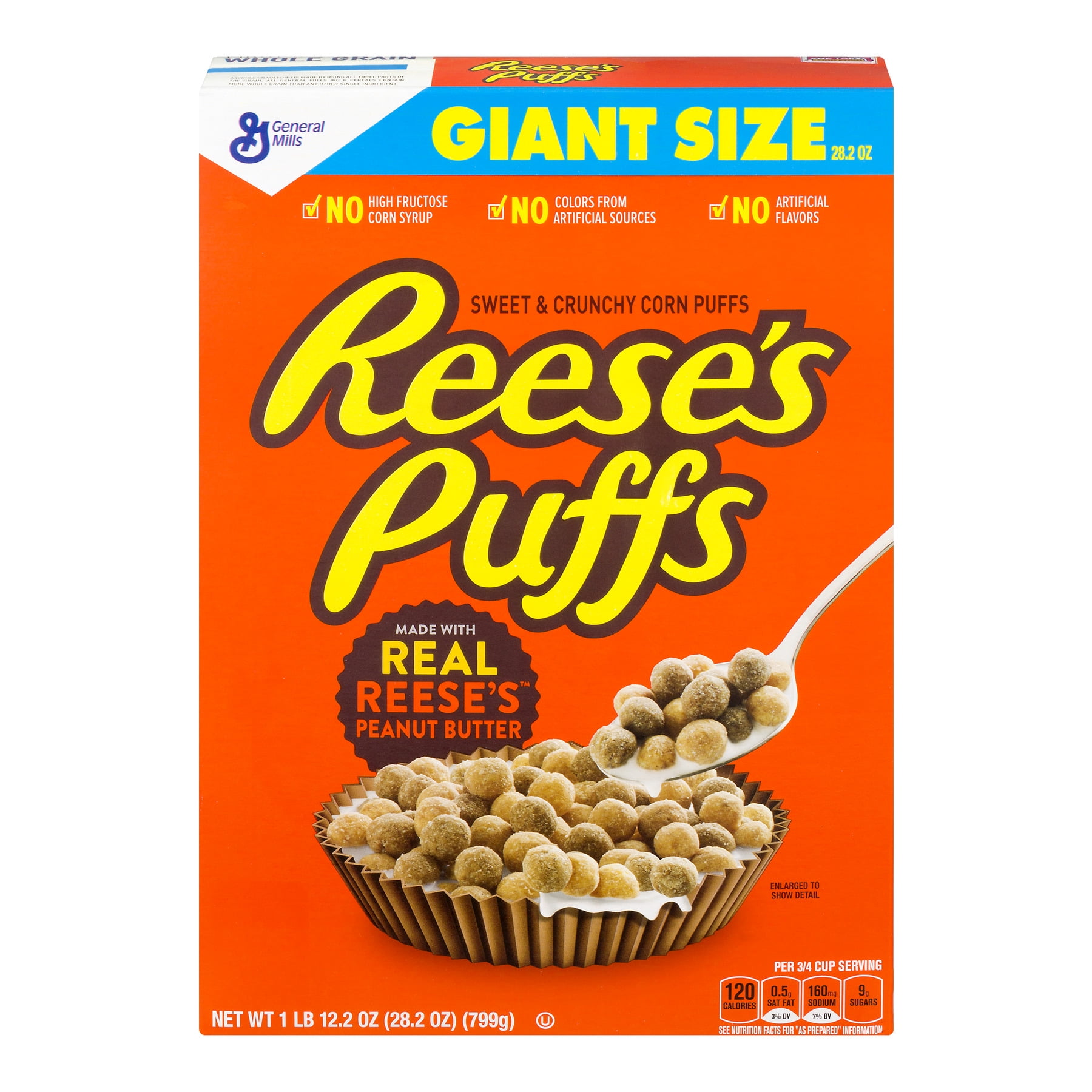 Reese's Puffs Cereal 28.2 Oz. Box, 28.2 OZ - Walmart.com