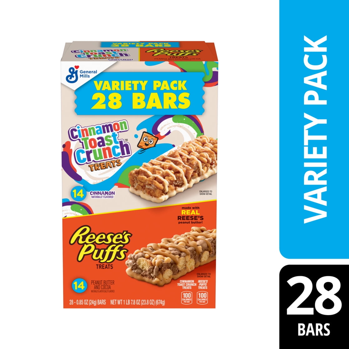 REESE'S Puffs Cereal Treat Bars, Peanut Butter and Cocoa
