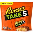thumbnail image 1 of Reese's Take 5 Pretzel, Peanut and Chocolate Snack Size Candy, Bag 10.5 oz, 1 of 1