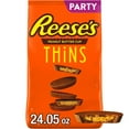 thumbnail image 1 of Reese's Thins Milk Chocolate Peanut Butter Cups Candy, Party Pack 24.05 oz, 1 of 9