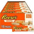 thumbnail image 1 of Reese's White Creme King Size Peanut Butter Cups Candy, Packs 2.8 oz, 18 Count, 1 of 9