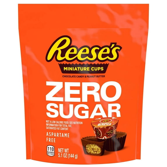 Reese's Zero Sugar Miniature Peanut Butter Cups - 5.1 oz Packaging may vary