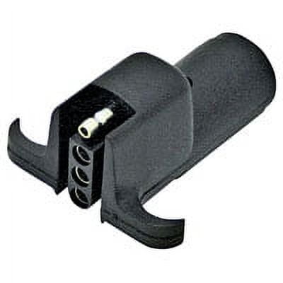 Reesee 74605 6-Way Round to 4-Way Flat Trailer Wiring Adapter, Plastic
