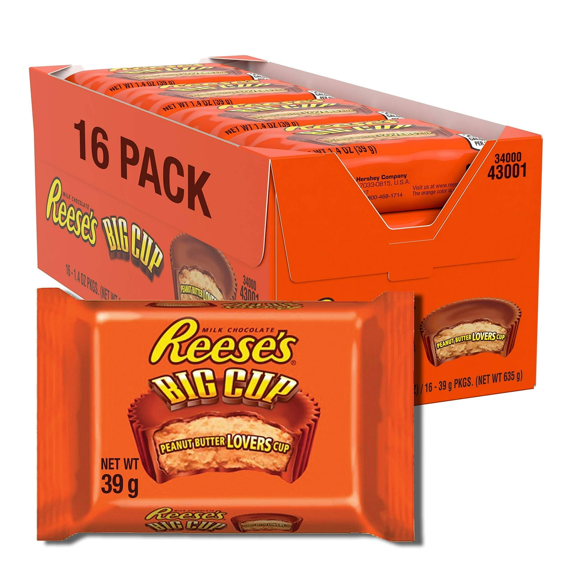 Reeses Big Cup 16 - 1.4 Oz PKGS 1.4 Ounce (Pack of 16)