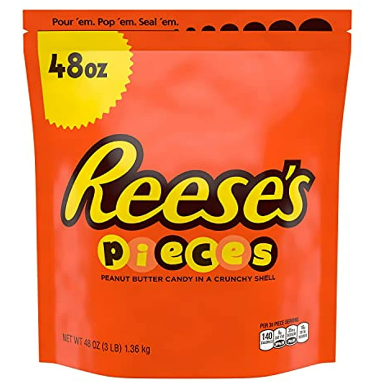 Reese's Pieces Peanut Butter Candy - Resealable Bag - Shop Candy