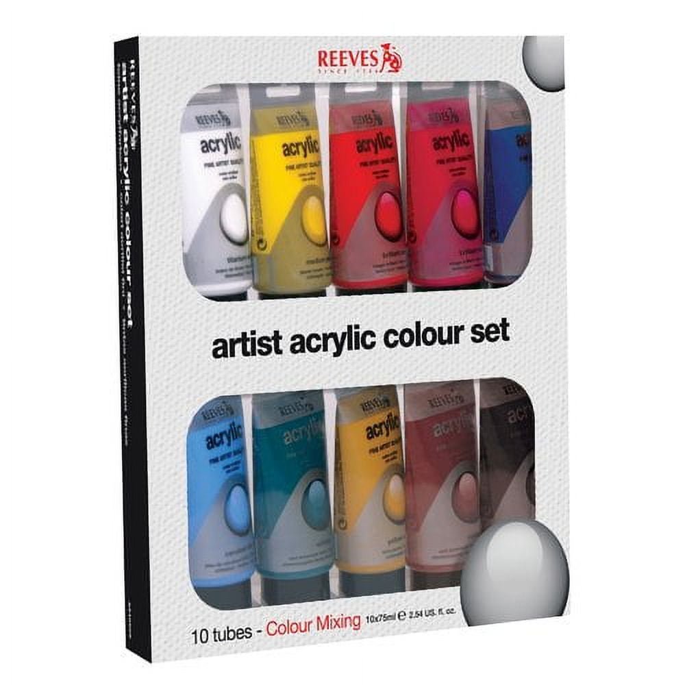 Reeves Acrylic Paint Color (Set of 10)