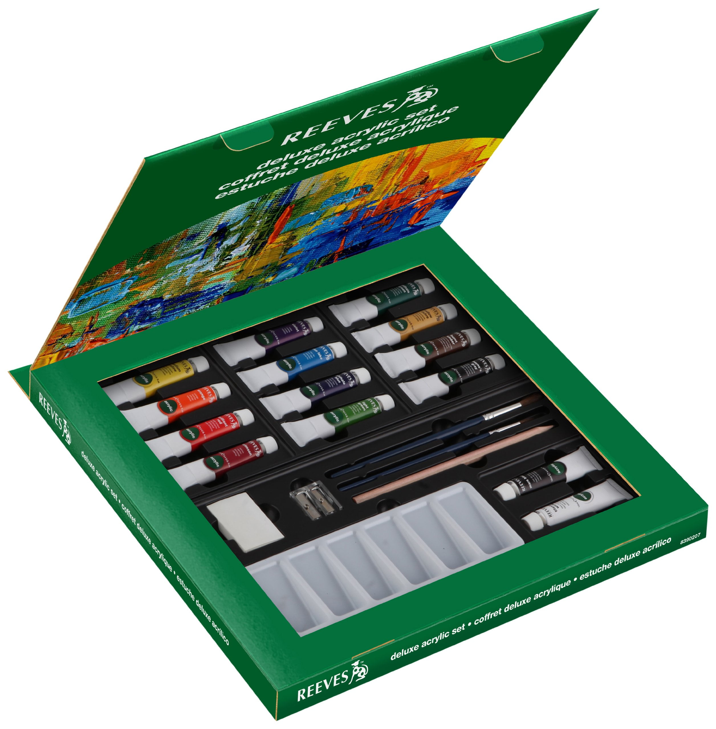 Reeves Deluxe 20 Piece Acrylic Artist Paint Set