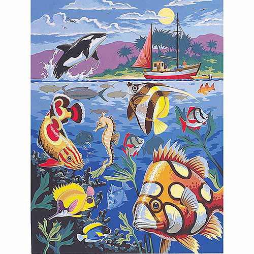Reeves Junior Paint By Number Kits, 9" x 12"