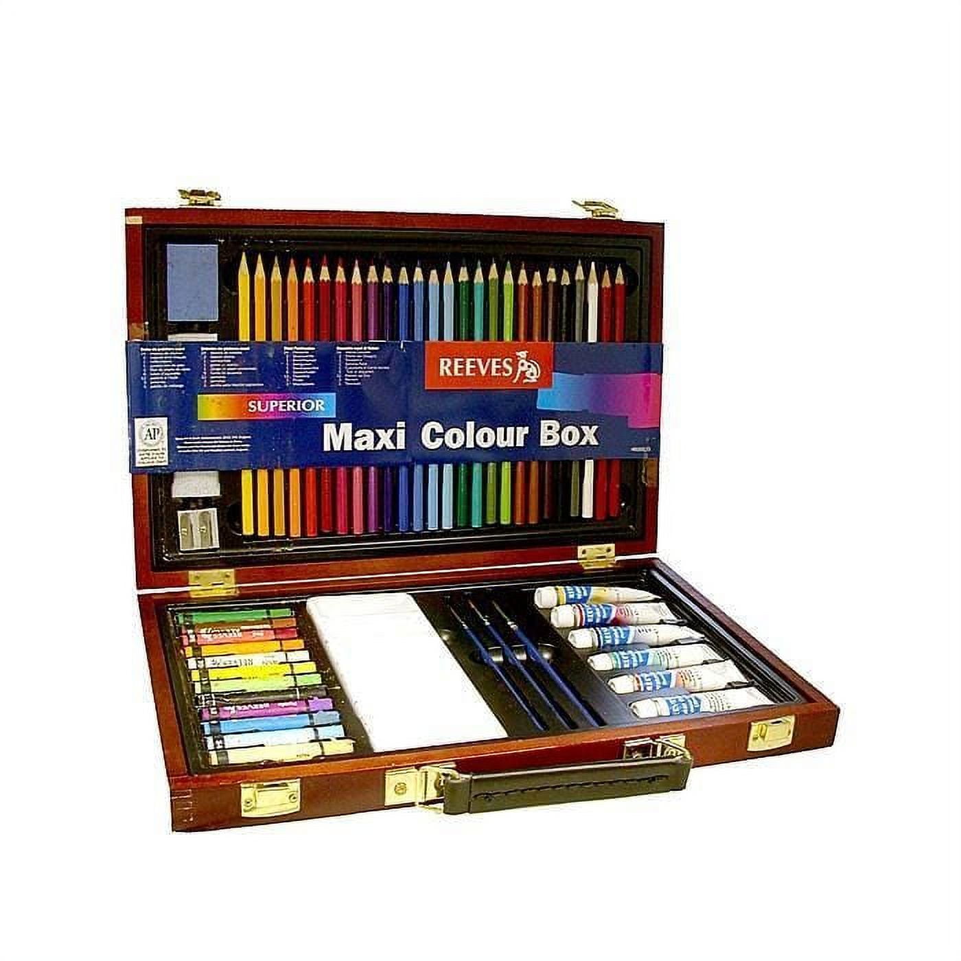 Reeves Maxi Colour Wood Box Art Set multi