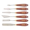 thumbnail image 1 of Reeves Steel Blade Flexible Painting Knives, Assorted Sizes, Set of 6, 1 of 2