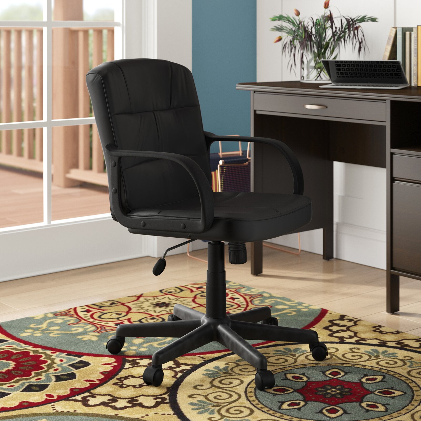 Reeves upholstered swivel desk chair hot sale