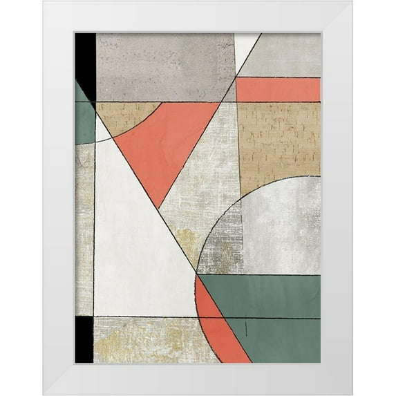 Reeves, Tom 11x14 White Modern Wood Framed Museum Art Print Titled - Folding Together I
