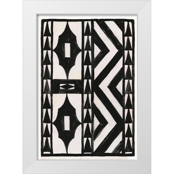 Reeves, Tom 11x14 White Modern Wood Framed Museum Art Print Titled - Zig Zag Print