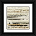 thumbnail image 1 of Reeves, Tom 12x12 Black Ornate Wood Framed with Double Matting Museum Art Print Titled - African Patchwork II, 1 of 4