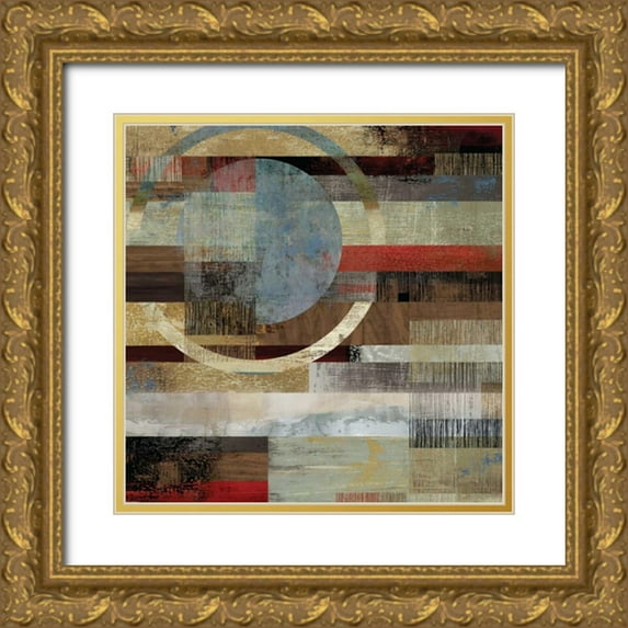 Reeves, Tom 12x12 Gold Ornate Wood Framed with Double Matting Museum Art Print Titled - Industrial II
