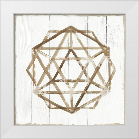 Reeves, Tom 12x12 White Modern Wood Framed Museum Art Print Titled - Amulet I