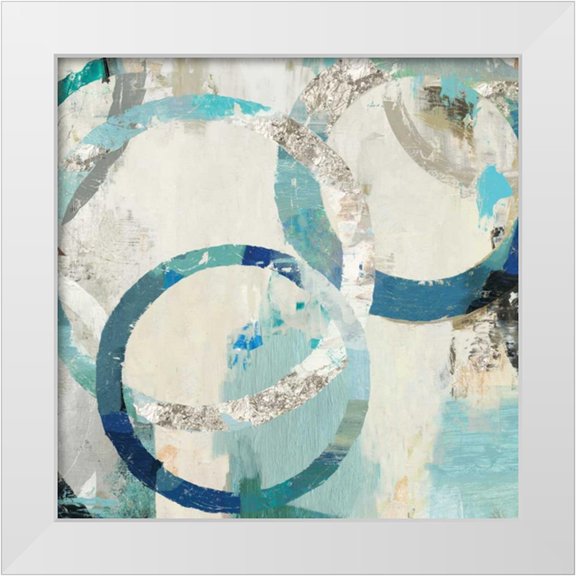 Reeves, Tom 12x12 White Modern Wood Framed Museum Art Print Titled - Rio II