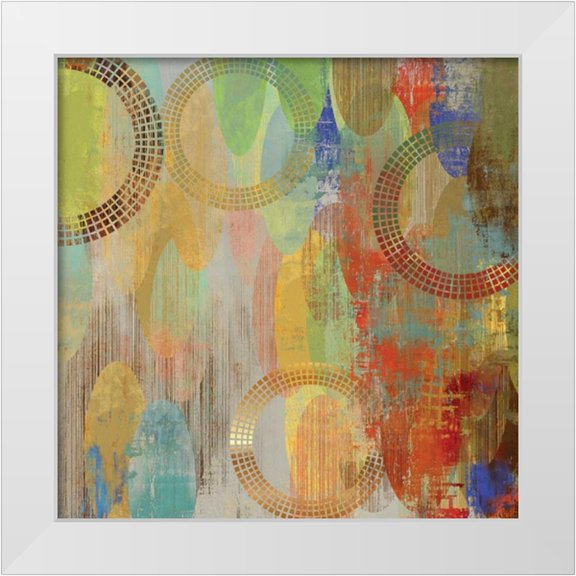 Reeves, Tom 12x12 White Modern Wood Framed Museum Art Print Titled - Side by Side II