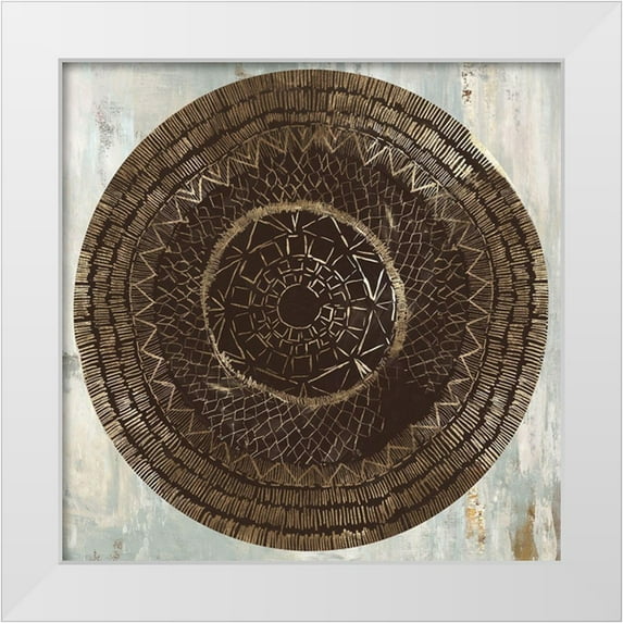 Reeves, Tom 12x12 White Modern Wood Framed Museum Art Print Titled - Zulu Gold II