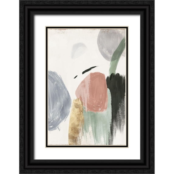 Reeves, Tom 13x18 Black Ornate Wood Framed with Double Matting Museum Art Print Titled - Balance of Amusement