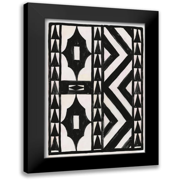 Reeves, Tom 14x18 Black Modern Framed Museum Art Print Titled - Zig Zag Print