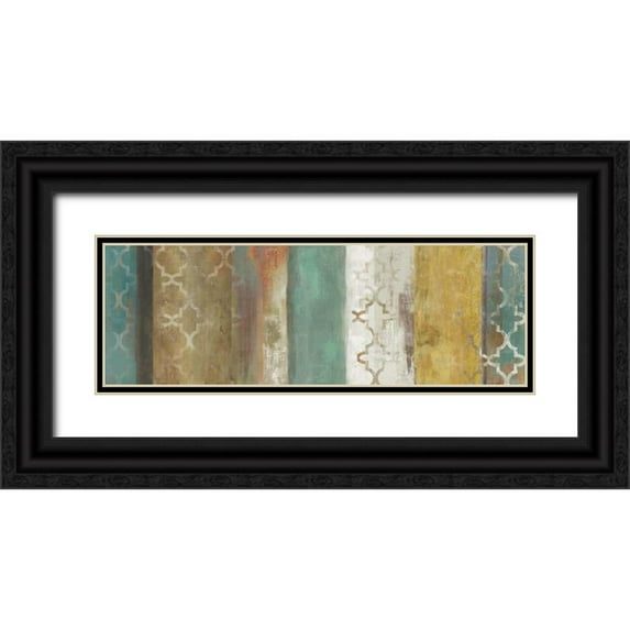 Reeves, Tom 14x7 Black Ornate Wood Framed with Double Matting Museum Art Print Titled - Progression II