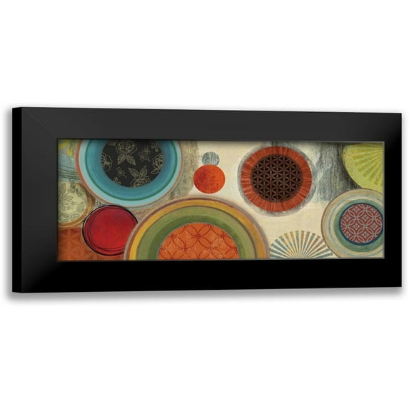 Reeves, Tom 14x8 Black Modern Framed Museum Art Print Titled - Commotion I - Mini