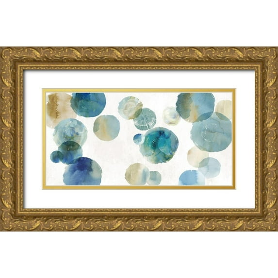 Reeves, Tom 14x9 Gold Ornate Wood Framed with Double Matting Museum Art Print Titled - Echoing Depth