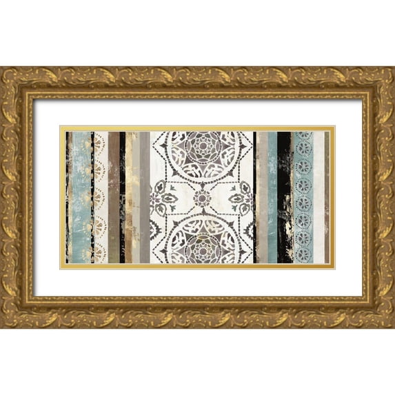 Reeves, Tom 14x9 Gold Ornate Wood Framed with Double Matting Museum Art Print Titled - Modernized II