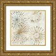 thumbnail image 1 of Reeves, Tom 15x15 Gold Ornate Wood Framed with Double Matting Museum Art Print Titled - Golden Stars II, 1 of 4