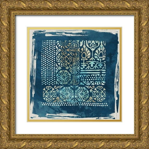Reeves, Tom 15x15 Gold Ornate Wood Framed with Double Matting Museum Art Print Titled - Inka