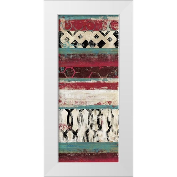 Reeves, Tom 15x32 White Modern Wood Framed Museum Art Print Titled - Nouveau II- Mini