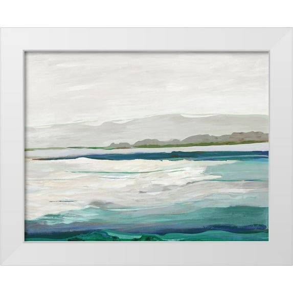 Reeves, Tom 18x15 White Modern Wood Framed Museum Art Print Titled - Air of New Land