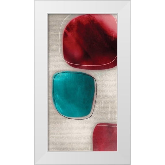 Reeves, Tom 18x32 White Modern Wood Framed Museum Art Print Titled - Cherry Shades I