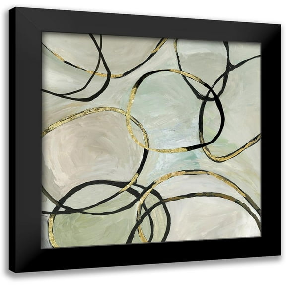 Reeves, Tom 20x20 Black Modern Framed Museum Art Print Titled - Infinity Rings II
