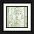 thumbnail image 1 of Reeves, Tom 20x20 Black Ornate Wood Framed with Double Matting Museum Art Print Titled - Olive Green Pattern, 1 of 4