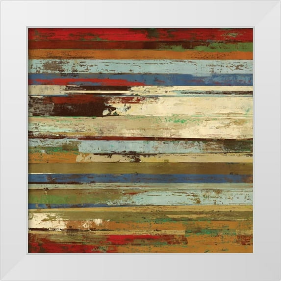 Reeves, Tom 20x20 White Modern Wood Framed Museum Art Print Titled - Worn