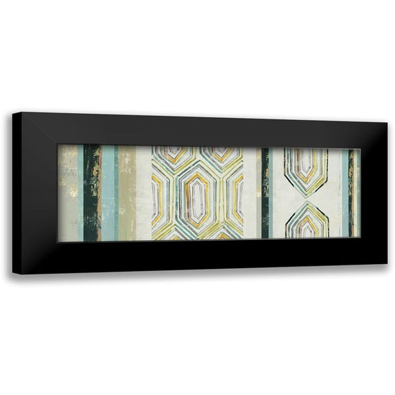 Reeves, Tom 24x11 Black Modern Framed Museum Art Print Titled - Mohawk Panel I