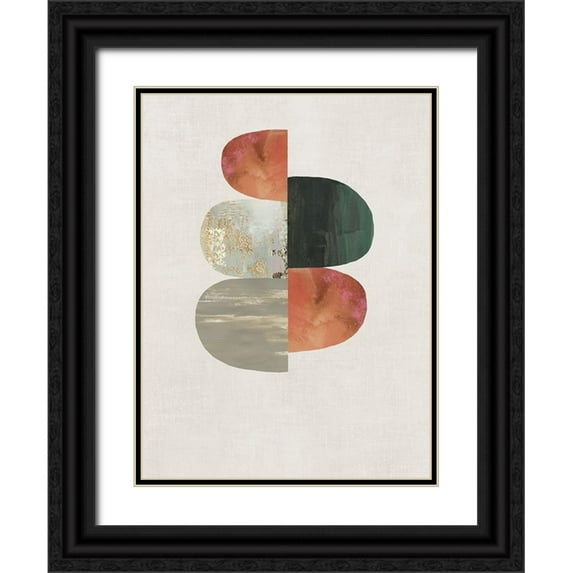 Reeves, Tom 25x32 Black Ornate Wood Framed with Double Matting Museum Art Print Titled - Evolving Energy II