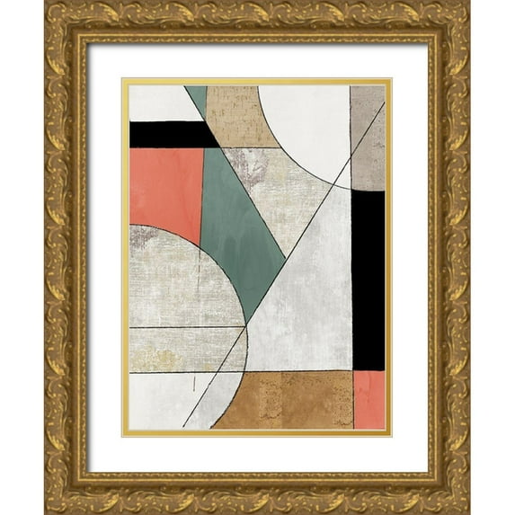Reeves, Tom 25x32 Gold Ornate Wood Framed with Double Matting Museum Art Print Titled - Folding Together II