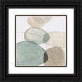 thumbnail image 1 of Reeves, Tom 26x26 Black Ornate Wood Framed with Double Matting Museum Art Print Titled - Pebble Stones I, 1 of 4