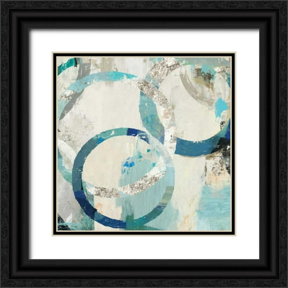 Reeves, Tom 26x26 Black Ornate Wood Framed with Double Matting Museum Art Print Titled - Rio II