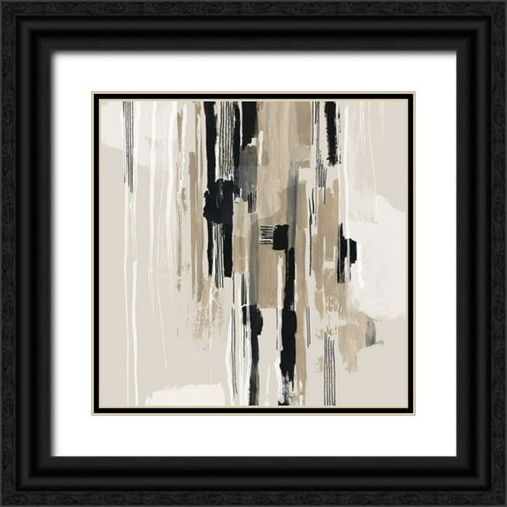 Reeves, Tom 26x26 Black Ornate Wood Framed with Double Matting Museum Art Print Titled - Woven Together I