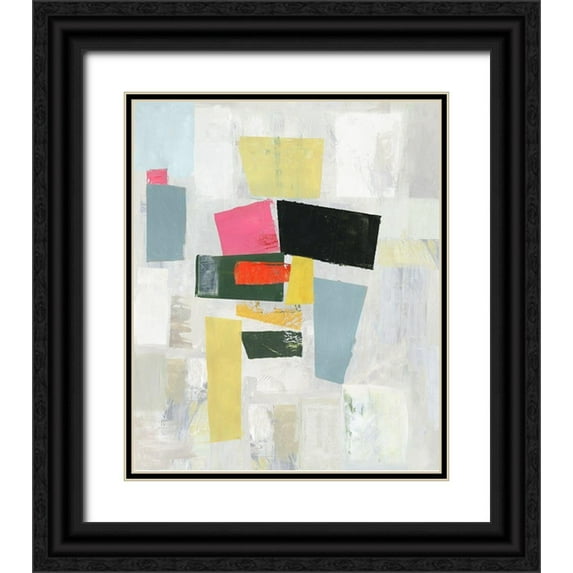 Reeves, Tom 26x31 Black Ornate Wood Framed with Double Matting Museum Art Print Titled - Fixed Ideas II