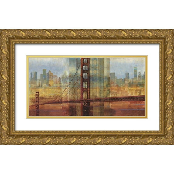 Reeves, Tom 32x18 Gold Ornate Wood Framed with Double Matting Museum Art Print Titled - Connecting Us