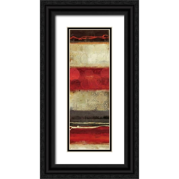 Reeves, Tom 9x18 Black Ornate Wood Framed with Double Matting Museum Art Print Titled - Bells and Whistles I - Mini