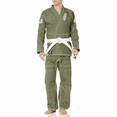 thumbnail image 1 of Reevo Guard Ultralight BJJ Gi for Kids with White Belt - Army Green/C1, 1 of 6