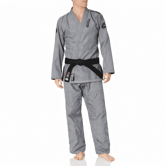 Reevo Guard Ultralight BJJ Gi for Adults with White Belt - Grey/A1L