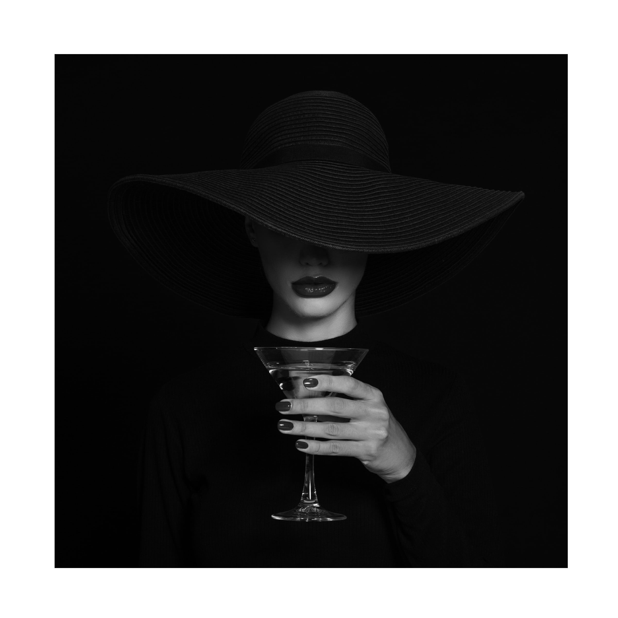 Refat 'A Martini Glass' Canvas Art