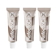 RefectoCil Eyebrow and Eyelash Dye No3.1 Light Brown 15 ml 3 Pack
